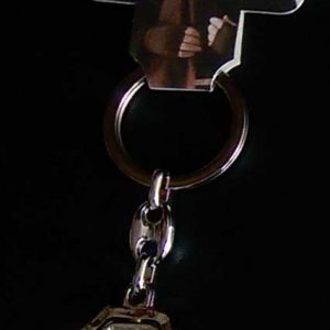 RA0025 - SHIELD KEYCHAIN "SAN PIO" AND "MADONNA DELLE GRAZIE"