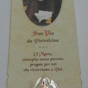 RA0026 - BOOKMARK WITH PADRE PIO MEDAL