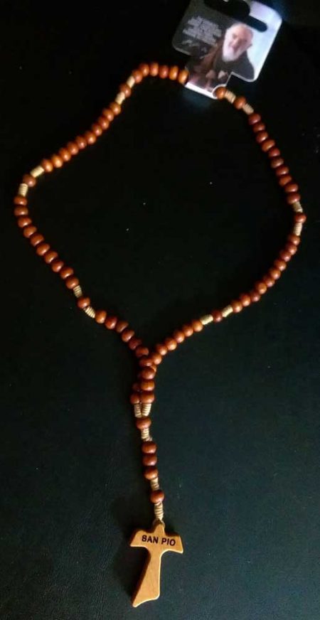 RA006 - WOOD ROSARY FOR CARS
